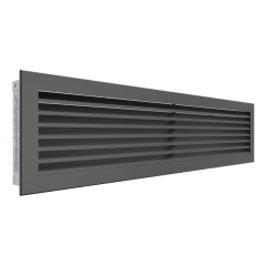 Вентиляционная решетка для камина SAVEN Hide 17x70 графитовая фото