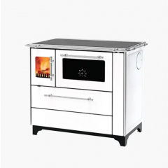 Кухонная печь ALFA-PLAM DONNA 90 белая с варочной поверхностью и духовкой отопительно-варочная фото