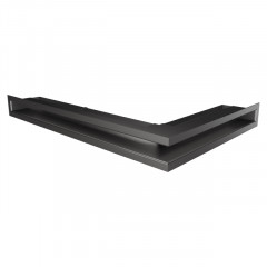 Вентиляционная решетка для камина SAVEN Loft Angle 60х400x600 графитовая фото