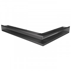 Вентиляционная решетка для камина SAVEN Loft Angle 90х600x800 графитовая фото