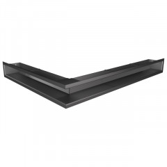 Вентиляционная решетка для камина SAVEN Loft Angle 90х800x600 графитовая фото