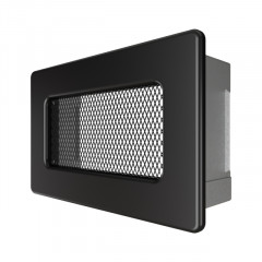 Вентиляционная решетка для камина SAVEN 11х17 черная фото