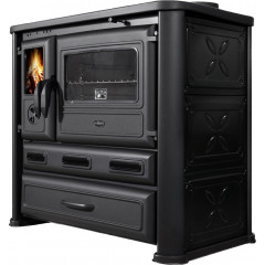 Кухонная печь Tim Sistem ALMA MONS с варочной поверхностью и духовкой черная фото