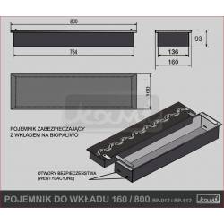 Контейнер для горелки KAMI 160/800 Волна фото