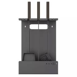 Каминный набор SAVEN Set 3 L с черными ручками  фото