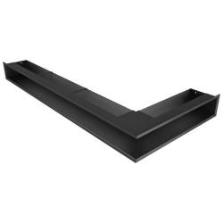 Вентиляционная решетка для камина 95х450х950 SAVEN Loft Angle угловая правая черная фото