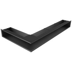 Вентиляционная решетка для камина 95х800х450 SAVEN Loft Angle угловая правая черная фото