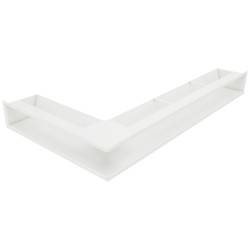Вентиляционная решетка для камина 95х800х450 SAVEN Loft Angle угловая правая белая фото