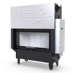 Каминная топка с водяным контуром Defro Home Riva L G Short 22 кВт на дровах (гильотина) фото