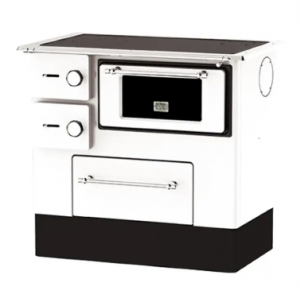 Кухонная печь ALFA-PLAM REGULAR 46 De Lux (белый) с варочной поверхностью и духовкой отопительно-варочная фото