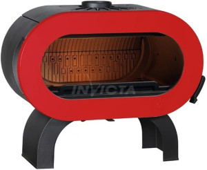 Чугунная печь Invicta FIFTY Arche красная эмаль фото
