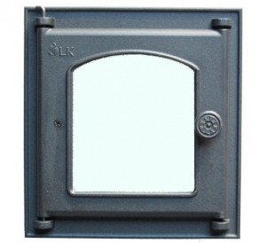 Дверца печная со  стеклом  Livnica Kula LK 361 310x340 мм фото