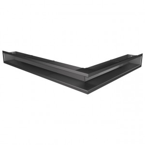 Вентиляционная решетка для камина SAVEN Loft Angle 90х600x800 графитовая фото