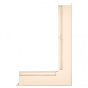 Вентиляционная решетка для камина SAVEN Loft Angle 60х600x400 кремовая фото