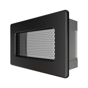 Вентиляционная решетка для камина SAVEN 11х17 черная фото