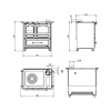 Кухонная печь La Nordica Family 4,5 варочной поверхностью и духовкой CAPPUCCINO, фото 4, 82302грн