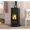 Чугунная печь-камин La Nordica EMILIANA-STEEL ANTHRACITE BLACK, фото 3, 81795грн