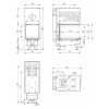 Каминная топка с трехсторонним стеклом Defro Home Intra S U G 15 кВт на дровах (гильотина), фото 4, 305240грн