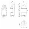Каминная топка с трехсторонним стеклом Defro Home INTRA XS C 8 кВт на дровах, фото 4, 121888грн
