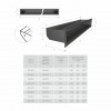 Вентиляционная решетка для камина SAVEN Loft 90х1000 графитовая, фото 3, 1664.6375грн