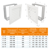 Вентиляционная решетка для камина SAVEN Hide 17x30 белая, фото 4, 816.7625грн