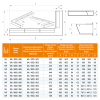 Вентиляционная решетка для камина 95х950х450 SAVEN Loft Angle угловая правая кремовая, фото 7, 3807.1962грн
