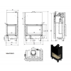 Каминная топка KRATKI MBA 17 гильотина правое боковое стекло без рамы, фото 7, 153639грн