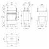 Каминная топка с водяным контуром Defro Home Navi SM 14 кВт на дровах, фото 4, 121888грн