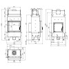 Каминная топка с водяным контуром Defro Home Navi SM TZ 14 кВт на дровах, фото 23, 182936грн
