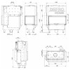 Угловая каминная топка с водяным контуром Defro Home Riva M BP G Short 19 кВт на дровах (правое стекло), фото 7, 282048грн