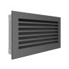 Вентиляционная решетка для камина SAVEN Hide 17x30 черная, фото 3, 816.7625грн