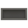 Вентиляционная решетка для камина SAVEN Hide 17x37 графитовая, фото 3, 956.65грн