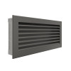 Вентиляционная решетка для камина SAVEN Hide 17x37 графитовая, фото 4, 956.65грн