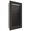 Вентиляционная решетка для камина SAVEN Hide Vertical 30x17 черная, фото 3, 879.9375грн