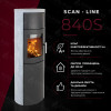 Аккумуляционная печь-камин на дровах Heta Scan-Line 840S 6,8 кВт (Soapstone), фото 6, 292777.5грн