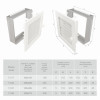 Вентиляционная решетка для камина SAVEN 17х17 белая с жалюзи, фото 3, 566.998грн