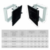 Вентиляционная решетка для камина SAVEN 17х30 черная с жалюзи, фото 3, 944.9983грн