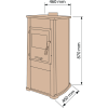 Печь на дровах Termo Sistem ELEGANT с варочной поверхностью Серая, фото 9, 14867.5грн