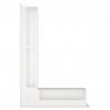 Вентиляционная решетка для камина SAVEN Loft Angle 90х400x600 белая, фото 3, 2666.688грн