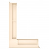 Вентиляционная решетка для камина SAVEN Loft Angle 90х400x600 кремовая, фото 2, 2666.688грн