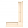 Вентиляционная решетка для камина SAVEN Loft Angle 90х600x400 кремовая, фото 5, 2666.688грн