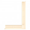 Вентиляционная решетка для камина SAVEN Loft Angle 90х800x600 кремовая, фото 2, 3234.0945грн