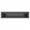 Вентиляционная решетка для камина SAVEN Loft 90х400 графитовая, фото 2, 1191.5945грн