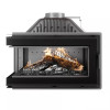Каминная топка KAWMET W16 с левым боковым стеклом ECO Black 13.5 кВт, фото 2, 83742.5грн