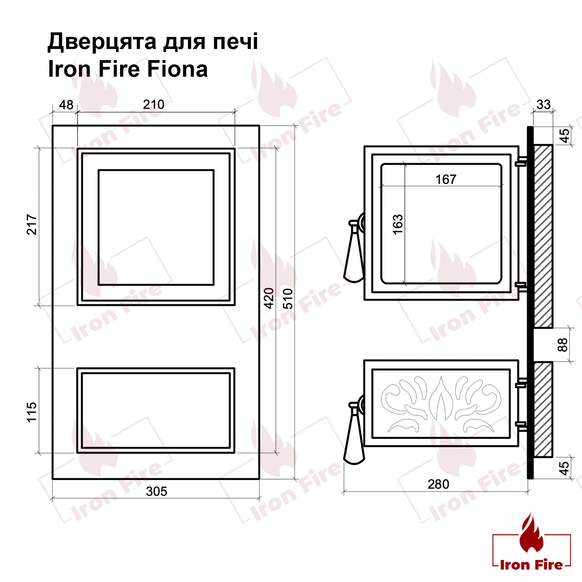 Креслення печі Ravan Savana