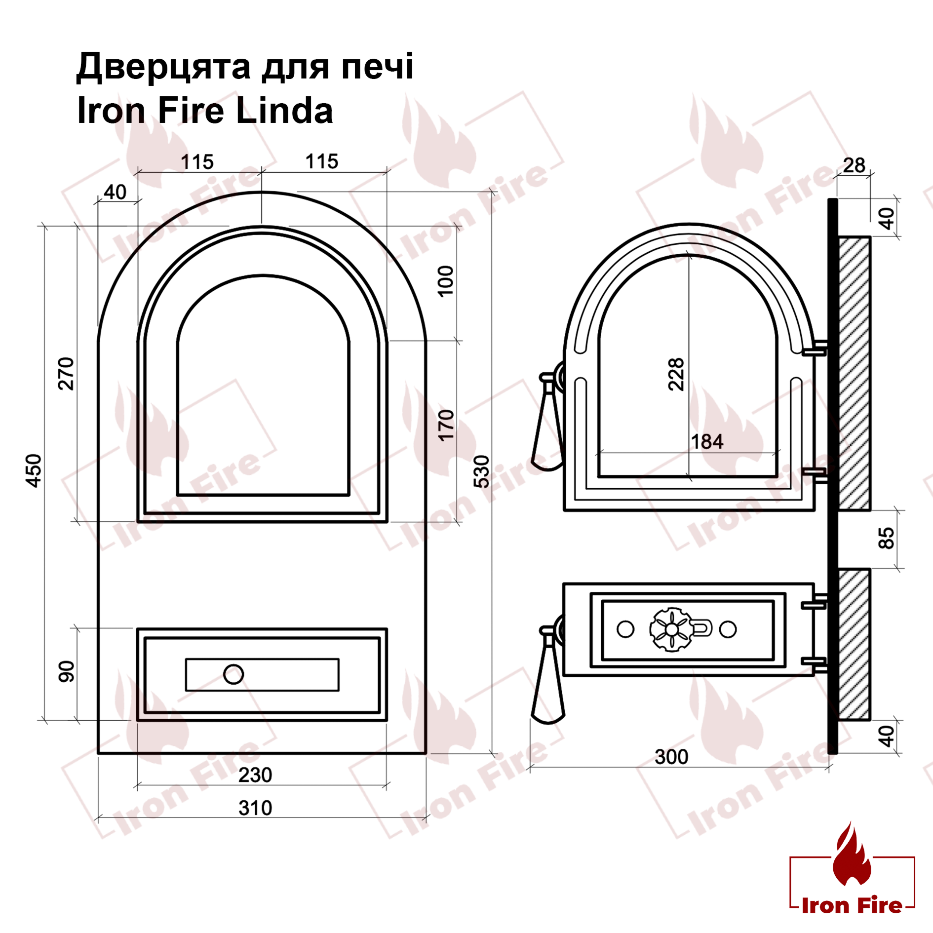 Креслення печі Ravan Savana