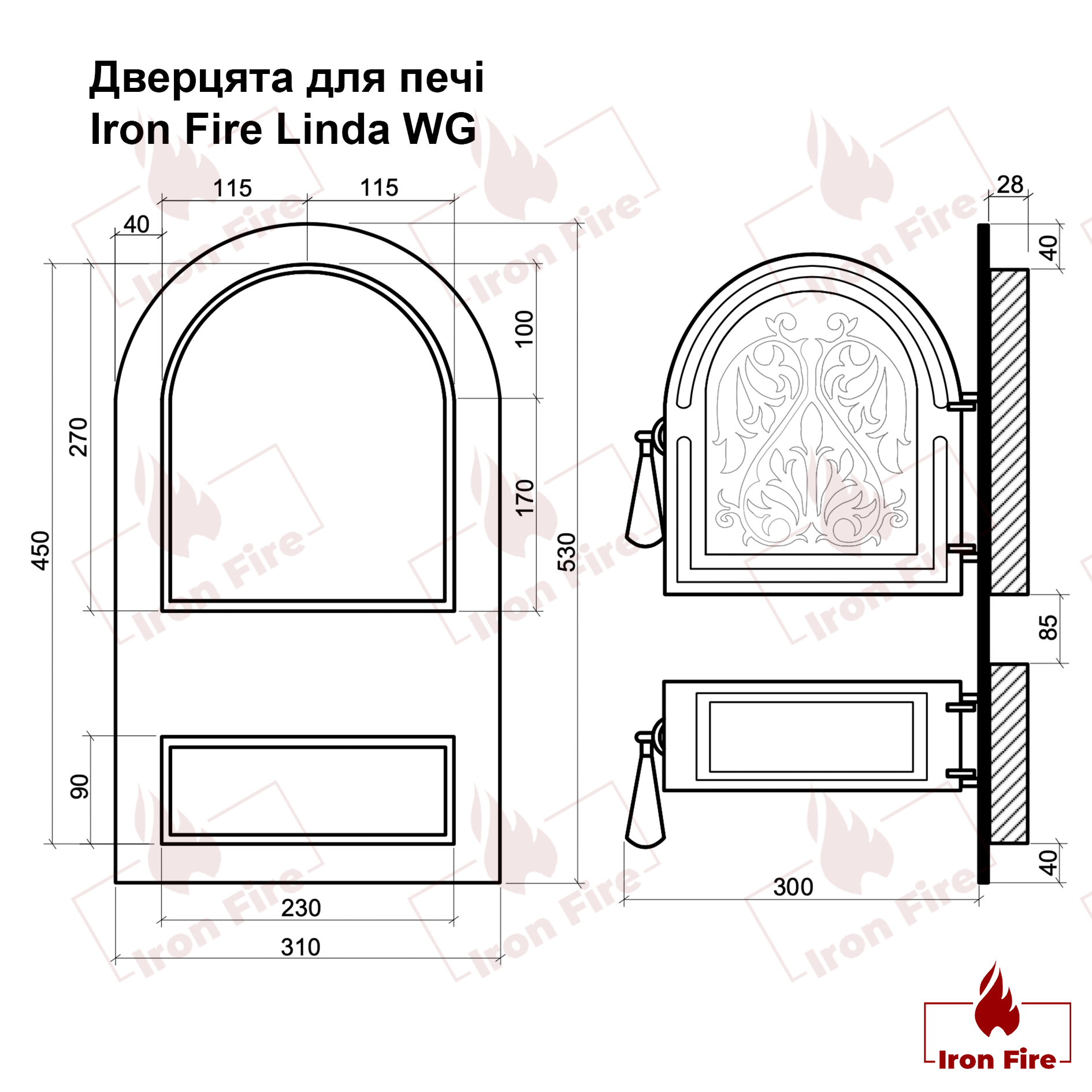 Креслення печі Ravan Savana