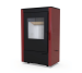 Стальная дровяная печь-камин Defro Home Viva 6.6 кВт красный