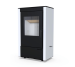 Стальная дровяная печь-камин Defro Home Viva 6.6 кВт белый