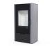 Стальная дровяная печь-камин Defro Home Solum 2.0 8 кВт серый